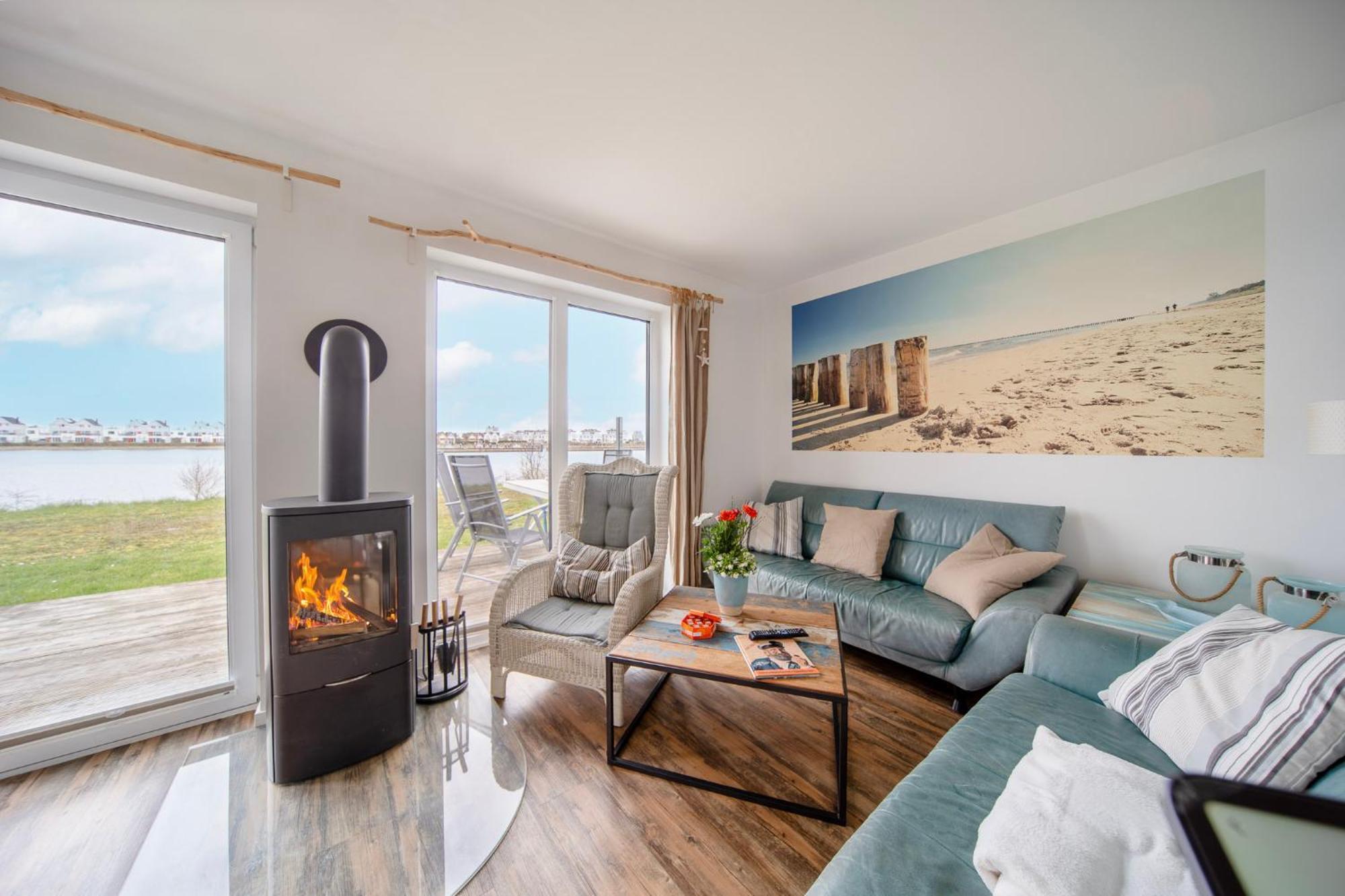 Ferienhaus Lieblingsplatz By Seeblick Ferien Oro, Direkte Wasserlage,Sauna,Kamin Olpenitz Exterior foto